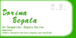 dorina begala business card